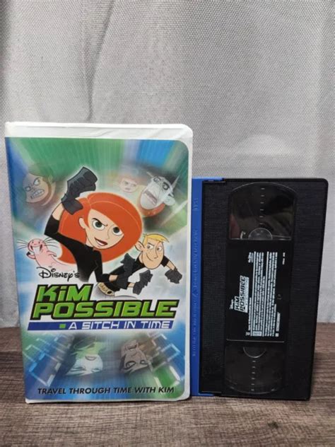 Disney S Kim Possible A Sitch In Time Vhs Cartoon Clamshell Case Rare Oop Picclick