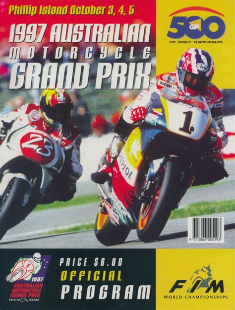 Explore the phillip island racing circuit with circuit diagram, lap times, race history & many more details from the motorsport database. 1997 500cc Class (FIM Grand Prix World Championship ...