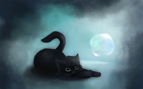 Black Cat Art Wallpapers Top Free Black Cat Art Backgrounds