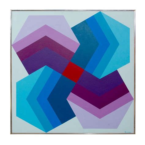 Herbert Busemann Geometric Oil Painting Geometric Painting Geometric
