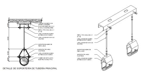 Details Of Conduit Pipe Support In Dwg File Cadbull