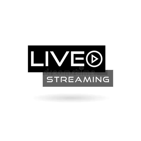 Live Streaming Logo Icon Design Element Banner For Tv News Or Online