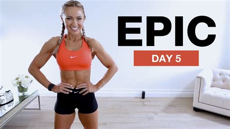 Day 5 Of Epic Hiit Full Body Workout No Equipment Caroline Girvan