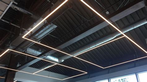 Airelight Pendant Lighting In An Open Ceiling Office Just One Of Many