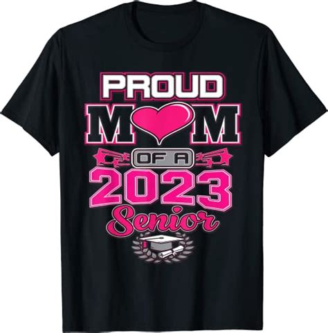 Proud Mom Class Of 2023 Seniors Shirt Graduation Tassel T Shirt
