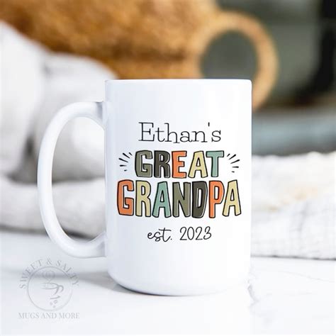 Great Grandpa Ts For Great Grandpa Mug Fathers Day T Etsy