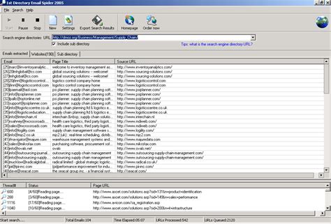 1st Directory Email Spider Bulk Email Software Free Download
