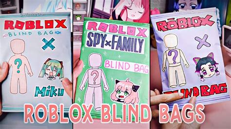 Roblox Blind Bags Unboxing Compilation Asmr Paper Crafts Quick