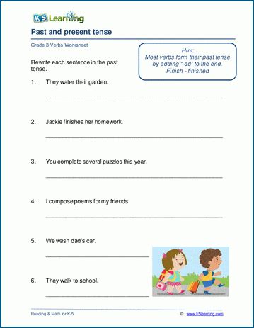 Simple Present Tense Worksheet Grade