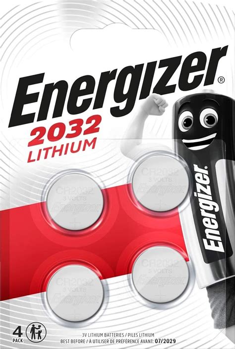 Energizer 2032 Lithium Coin Battery Pack Of 4 Silver Buy Best