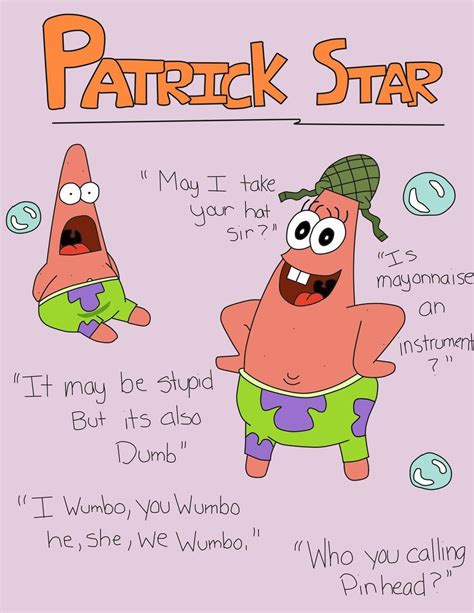 Unraveling The Wisdom Is A Personality Patrick Spongebob Quote