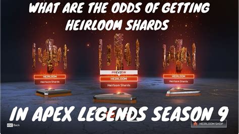 What Are The Odds Of Getting Heirloom Shards In Apex Legends Season 9