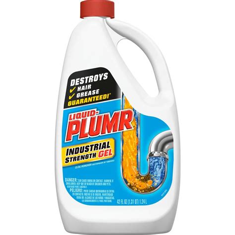 Liquid Plumr 42 Oz Industrial Strength Gel Drain Cleaner And Drain