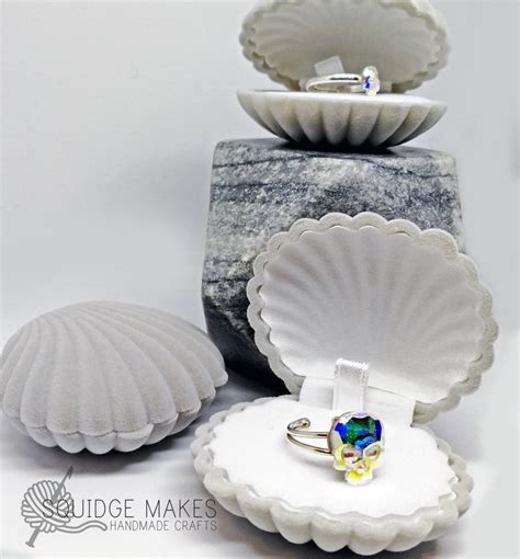 Jewelry Boxes Home And Living Mermaid Clam Shell Box Engagement Ring Box