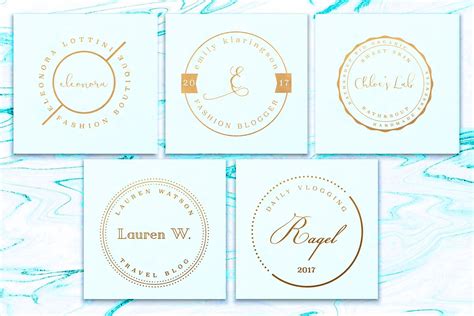 Stamp Premade Logo Templates Vol2 Creative Logo Templates Creative