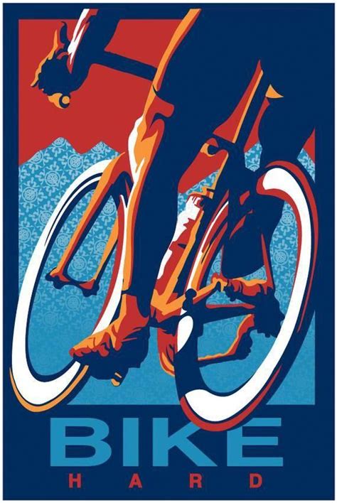 Un Sheppard Fairey Dinspiration Rétro Cyclisme Impression Illustration