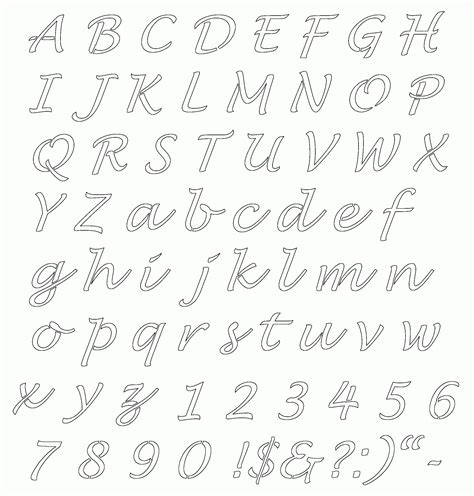 Lettering Templates Free Printable Letter Stencils Letter Free