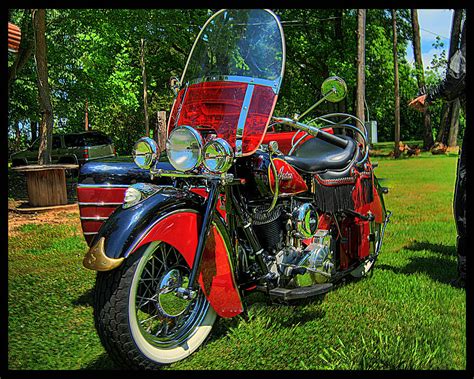 Old Indian Motorcycle Photograph By Noel Pennington