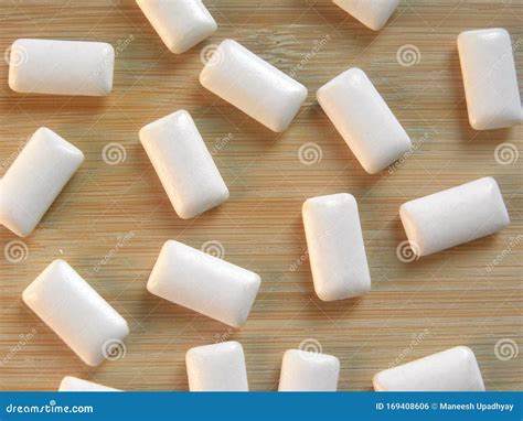 Many White Chewing Gums Stock Photo Image Of Gums Flavored 169408606