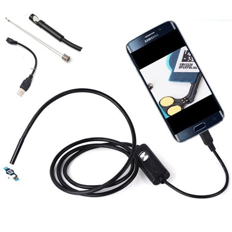 Waterproof Hd 2m7mm Endoscope Lens Mini Usb Inspection Camera With 6
