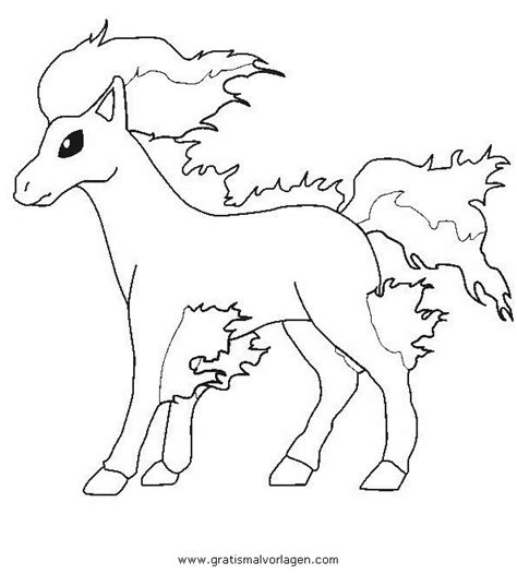 Visit our page for more coloring! Ponyta Coloring Pages - GetColoringPages.com