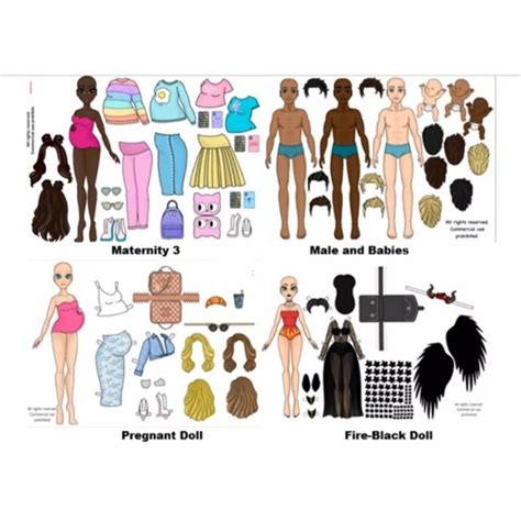 Paper Dolls Adult Printed On Photopaper Lazada Ph