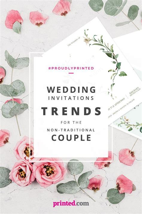 Wedding Invitation Trends For The Non Traditional Couple With Images