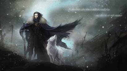 Thrones Wolf Wallpapers Gaming Throne Snow Wall