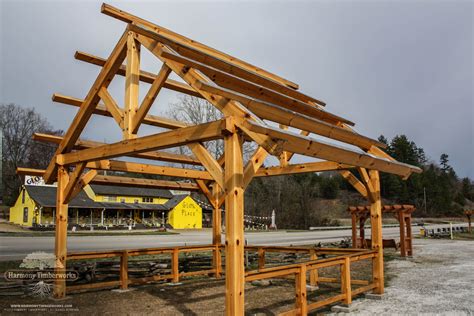 King Post Truss With Struts Timber Frame Harmony TW