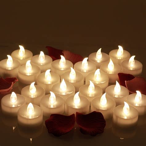 Buy Realistic Bright Flameless Led Tea Light Candles