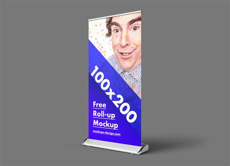 Free Retractable Roll Up Banner Stand Mock Up Psd Set Good Mockups