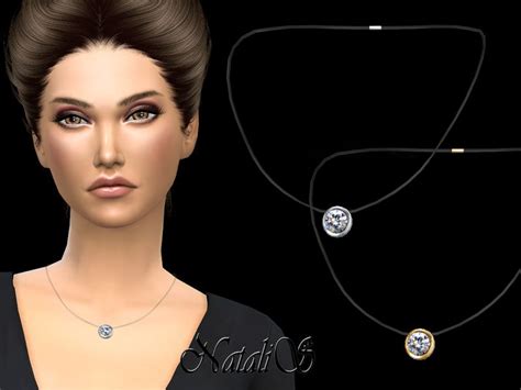 Invisible Thread Necklace With Crystal Pendant Found In Tsr Category