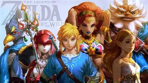 Made A Wallpaper With The Artwork Of The Champions And Zelda Posted