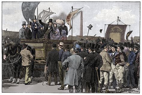 The Chartist Demonstration On Kennington Common 1848 Stock Image C0409319 Science Photo