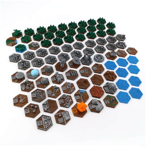 Terraforming Mars Tiles Pack 90 Tiles Etsy Uk