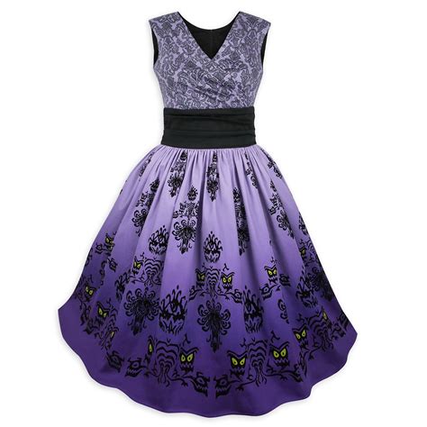Haunted Mansion Wallpaper Surplice Dress Shopdisney Disney Dresses