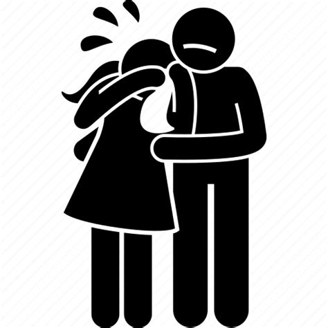 Comfort Couple Crying Lover Man Sad Woman Icon Download On