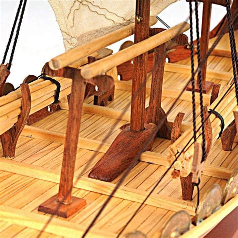 Drakkar Viking Ship Wooden Model Diy Kit Unassembled 150 Scale