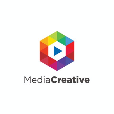 Media Creative Logo And Digital Media Logo Digital Media Logo Stock