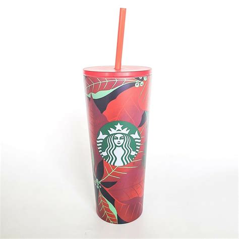 Starbucks Holiday 2022 Floral Poinsettia Cup Silicone Topper