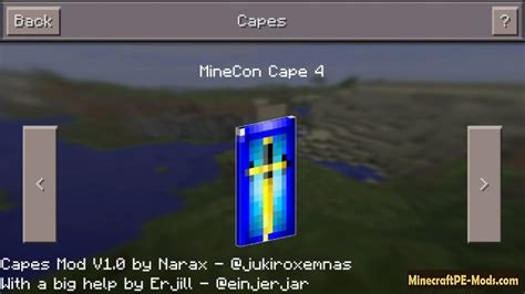 Capes Addon For Minecraft Pe 18010 17013 161 Download