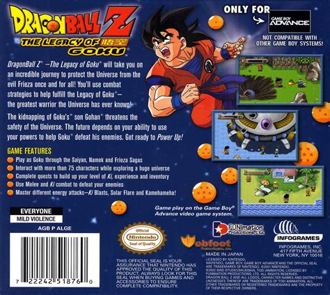 Dragon Ball Z The Legacy Of Goku Details Launchbox Games Database