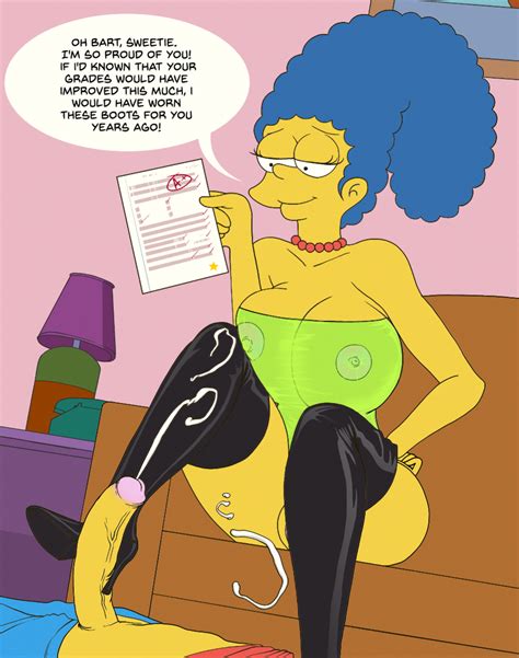 Rule Bart Simpson Big Breasts Bimbo Bootjob Boots Breasts Cleavage