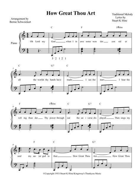 How Great Thou Art Sheet Music Martina Mcbride Piano Solo