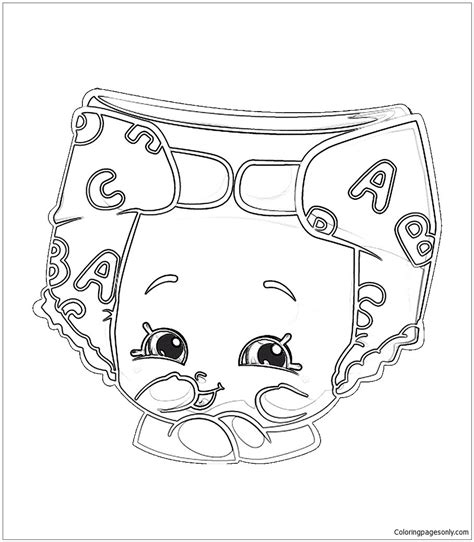 Shopkins New 1 Coloring Page Free Printable Coloring Pages