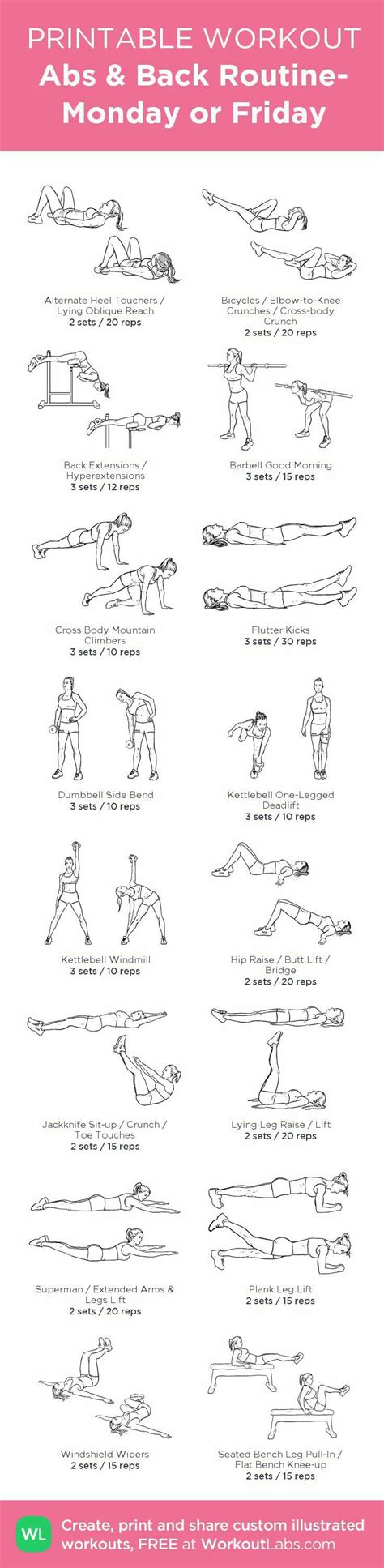 Monday And Friday Workout Friday Workout Back Routine