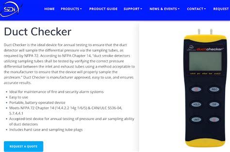 Using A Manometer To Test Duct Smoke Detectors Fire Alarms Online