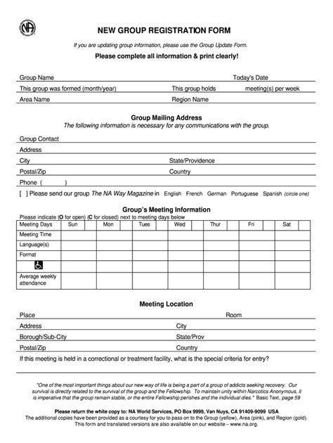 Narcotics Anonymous Sign In Sheet Fill Online Printable Fillable Blank Pdffiller