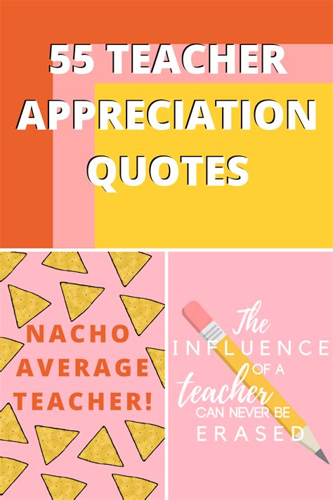 thank you printable teacher appreciation quotes