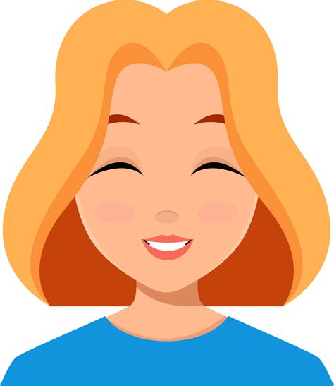 Woman Face Expression Clipart Design Illustration Png